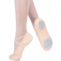 tanzmuster Ballettschuhe Mika mit Baumwoll-Stretcheinsatz Tanzschuh Ballettschläppchen für Kinder und Erwachsene