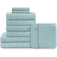 Blumtal Handtuch Set Blumtal 10 Teilig - Handtücher Set 100% Baumwolle, weich und saugstark, Frottee (10er Set), 2 Bade-, 4 Hand-, 2 Gästetücher + 2 Waschlappen
