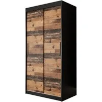 ABIKS MÖBEL Schwebetürenschrank OLD STYLE T Schlafzimmerschrank - Schiebetüren, Kleiderstange, Regalen