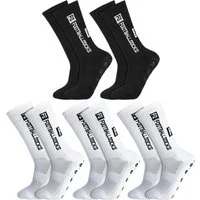 Athlix Sportsocken 5 Paar Fußball Socken, Sportsocken 34-46 Anti Rutsch Grip Fussball Atmungsaktiv, absorbieren Schweiß, Vielseitig einsetzbar