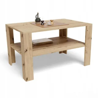 Matkam Möbel Couchtisch, Eiche Artisan, Holzwerkstoff, 100x60x68 cm, Wohnzimmer, Wohnzimmertische, Couchtische