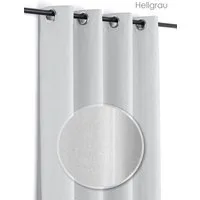Beautex Vorhang Leinen Optik Brilliant Ösenvorhang, Gardine mit Ösen 140x245 cm (1 St), Ösen, blickdicht, Ösen, fleckenabweisend, blickdicht