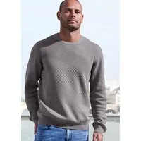 John Devin Strickpullover Pullover aus weichem Strukturstrick