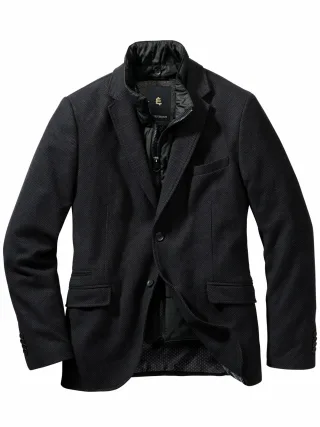Mey & Edlich Herren 365-Tage-Sakko Schwarz Obermaterial: 100 % Baumwolle
