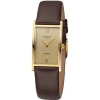 Regent Titanuhr F1509, Quarzuhr, Armbanduhr, Damenuhr, Lederarmband, analog