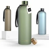 LARS NYSØM Trinkflasche Blæst, Trinkflasche mit Hydrationsskala und Trageschlaufe