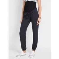 bonprix Umstandshose aus Viskose Crêpe, elastischer Bund mit Bindeband, lockere Passform
