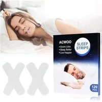 ACWOO Schnarchstopper 120 Pcs Mouth Tape for Sleeping Anti Snoring Strips