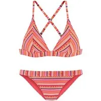LASCANA Triangel-Bikini mit glitzernden Streifen