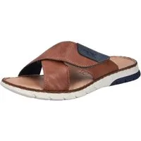 Rieker Pantolette, Sommerschuh, Schlappen, Klettschuh, mit Klettriemchen