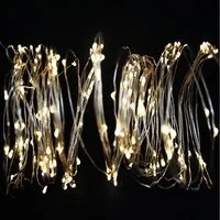 Mojawo Lichtervorhang 200er Micro LED Schweif-Kette Lichterkette Innen und Aussen