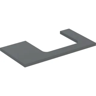 Geberit ONE Waschtisch-Platte, Ausschnitt rechts, für Aufsatzwaschtisch 505323003