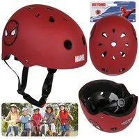 MARVEL Kinderfahrradhelm MARVEL Spider-Man roter Kinderfahrradhelm leicht, VERSTELLBAR 52-56 cm