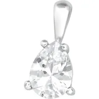 ALEXANDER YORK Kettenanhänger SOLITÄR PEAR 6 mm