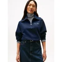 Tommy Hilfiger Sweatshirt CLASSIC SCRIPT FLEECE HALF-ZIP
