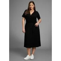Laura Scott CURVE Midikleid Große Größen mit betonter Taille