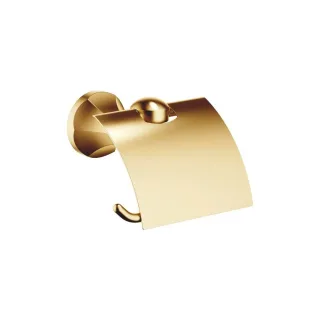 Dornbracht Papierrollenhalter mit Deckel MADISON 83510361 Messing gebürstet (23kt Gold) 83510361-28