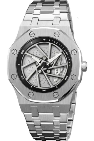 Invicta Speedway 69486 Herrenuhr - Quarzwerk - Metall mit silbernem Zifferblatt - 42 mm