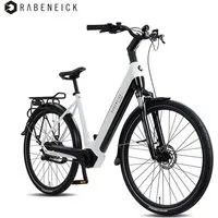 Rabeneick E-Bike Cityrad Rabeneick Comfort 28 Zoll E-Bike 70Nm Mittelmotor, stufenlos Schaltung, Enviolo HD-148 Schaltwerk, Mittelmotor, 522 Wh, Shimano Scheibenbremsen, MIK-Gepäckträger, Cityrad Damen &Herren