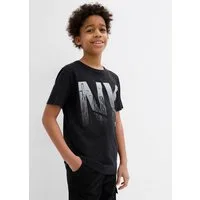 bonprix T-Shirt aus reiner Baumwolle, mit großem Frontdruck, Kurzarm-Design