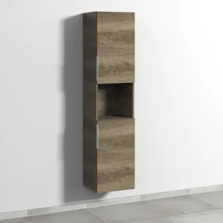 Sanipa 3way Hochschrank mit 2 Türen und 1 offenem Fach, Eiche-Nebraska UM11737