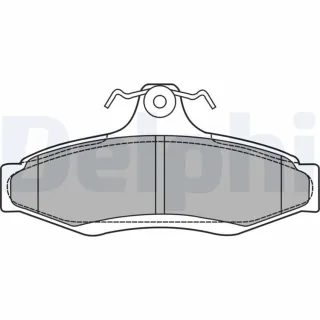 Delphi Bremsbel?ge hinten Daewoo Korando Leganza Nubira