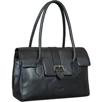 Benthill Henkeltasche Damen Echt Leder Handtasche Henkeltasche Vintage Bag Schultertasche, Reißverschlussfach