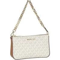 MICHAEL KORS Handtasche Jet Set Medium Chain Pouchette Lux MK Signature, Abendtaschen