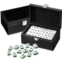 Philos Spiel Philos 3267 - Mah Jongg, klein, ohne arabische Zahlen, Kunstleder-K...