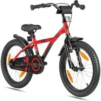 PROMETHEUS BICYCLES Kinderfahrrad HAWK 18 Zoll ab 5 - 6 Jahre, 1 Gang, Junge Mädchen Fahrrad Kinder mit Rücktrittbremse Fahrradständer