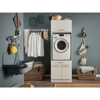 Laundreezy Mehrzweckschrank-Set LAUNDREEZY LDSK1, Breite 67,5 cm, Softclose, höhenverstellbare Füße
