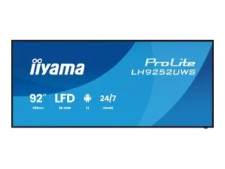 Iiyama ProLite LH9252UWS-B1AG | lh9252uws-b1ag | 234 cm (92") Diagonalklasse LCD-Flachbildschirmanzeige - Digital Sig