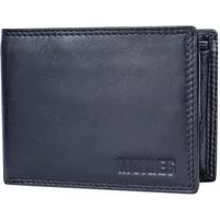 MOKIES Geldbörse Herren Portemonnaie G305 Nappa (querformat), 100% Echt-Leder, RFID-Schutz, Nappa-Leder, GESCHENKBOX