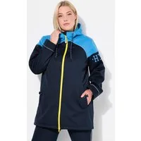 Ulla Popken Funktionsjacke Softshell-Longjacke wasserabweisend 2-Wege-Zipper