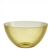 MARELIDA Schüssel Schüssel Salatschüssel Picknick Schale Kunststoff D: 25,5cm 3,7l gelb, Kunststoff, (1-tlg)