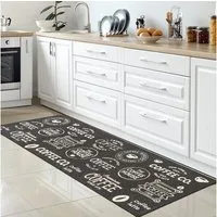 Carpetia Küchenläufer Küchenteppich Modern, rechteckig, Höhe: 5 mm, rutschhemmender Rücken, pflegeleicht, robust