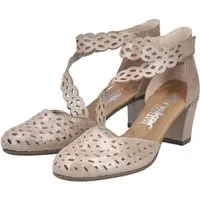 Rieker Spangenpumps Sommerschuh, Pumps mit Klettverschluss, Blockabsatz