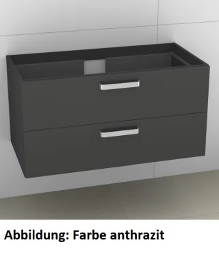 Artiqua 414 Waschtischunterschrank für Venticello 4104Aj, 4104AL Oxid Dunkelgrau quer, 414-WU2L-V106 414-WU2L-V106-7184-723