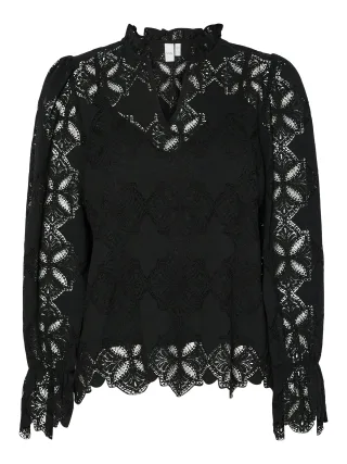 Y.A.S - YASSELMI LS TOP NOOS black - Gr. - 40