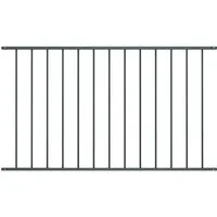 vidaXL Gartenzaun Zaunelement Woerden Pulverbeschichteter Stahl 163x100 cm Anthrazit, (1-St)