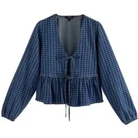 Next Langarmbluse Button-down-Bluse aus 100 % Baumwolle mit Kragen (1-tlg)