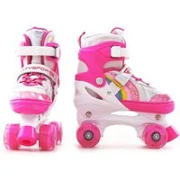 CITYSPORTS Rollschuhe Verstellbar Inliner Leucht Inlineskates für Mädchen/Jungen, mit Leuchtenden Rädern,Geschenke für Mädchen/Jungen