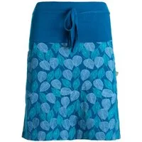 Vishes Jerseyrock knielang Baumwolle Blumen-Muster breiter Bund mit Kordel-Zug Taschen Alternative Bekleidung, Ethno, Hippie, Retro Style