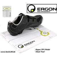 Ergon Fahrrad-Montageständer Ergon TP1 Cleat Tools Schuh Einstell Schablonen