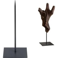 NaDeco Dekoobjekt Metallständer in Schwarz, Maße ca. 7x7x14cm Skulpturenständer