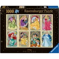 Ravensburger Puzzle Disney Princess, Nouveau Art Prinzessinnen, 1000 Puzzleteile, Made in Germany