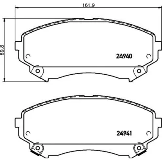 Hella Bremsbel?ge vorne Cadillac Cts