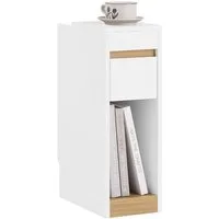 SoBuy Nachttisch FBT163, (1-St), Beistelltisch schmal, Nachtschrank Sofatisch, offenes Fach