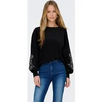 ONLY Sweatshirt ONLBROOKE L/S O-NECK FLOWER SWT Baumwollmischung, regular fit