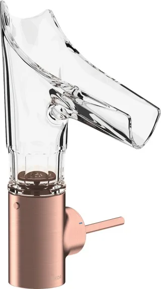 Hansgrohe Waschtischarmatur Axor Starck V Brushed Red Gold Facettenschl. 12123310